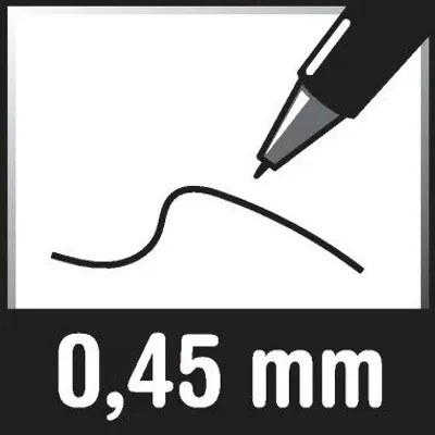 Obrázek produktu pro Pilot FriXion Finelinern, Červená, 0,45 mm, 1,3 mm