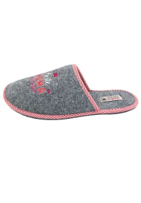 Produktbild von Beste Mama Filzpantoffel, Farbe:mausgrau, Größe:42/43