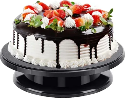 Produktbild von 28 cm drehbare Kuchenform – Tortenständer – Kuchenplatte – drehbare Kuchenform mit Sockel, drehbarer Kuchenständer
