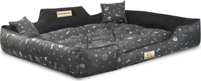 Obrázok produktu pre Pelech pre psov KINGDOG 115x95 cm personalizovaný vodotesný strieborné kosti