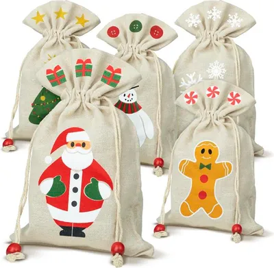 Obrázek produktu pro Sada vánočních bavlněných tašek 150x230mm