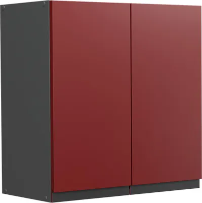 Produktbild von Vicco nástenná skrinka R-Line, 60 cm J-Shape, červená/antracitová