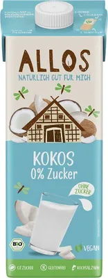 Produktbild von Allos Kokos 0% Zucker Drink -  - 1l x 6  - 6er Pack VPE