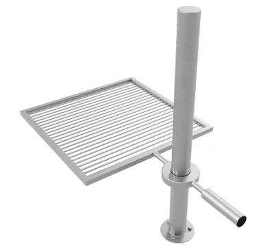 Immagine prodotto di Griglia per barbecue in acciaio inox Griglia per grigliare Ciotole per il fuoco Cesto per il fuoco BBQ Regolabile 60 cm