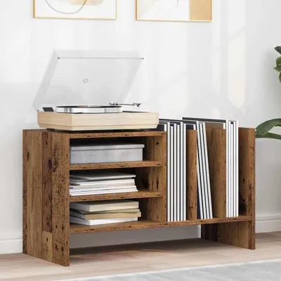 Produktbild von Möbel Schallplattenschrank Altholz 78,5 x 35 x 45 cm Holzwerkstoff - CD- & DVD-Regale &5030
