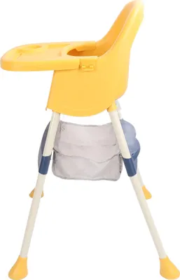 Image de Chaise haute pour bébé avec ceinture de sécurité, réglable en hauteur, transformable en chaise haute de salle à manger