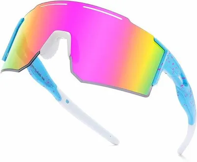 Produktbild von Famanu Sportsonnenbrille für Damen und Herren - polarisiert - UV400-Schutz - TR90 Rahmen