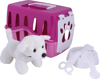 Produktbild von Ogi Mogi Toys Pet Vet Set, 6 Stück Pretend Role Play Dog Grooming Care Kit, Vorschule Imagination Play, Learning Resources Educational Playset für Kinder, Jungen und Mädchen, Pink, 2+ Jahre