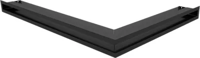 Immagine prodotto di Griglia di ventilazione angolare LUFT sinistra 76,6x54,7x6 nero Slim