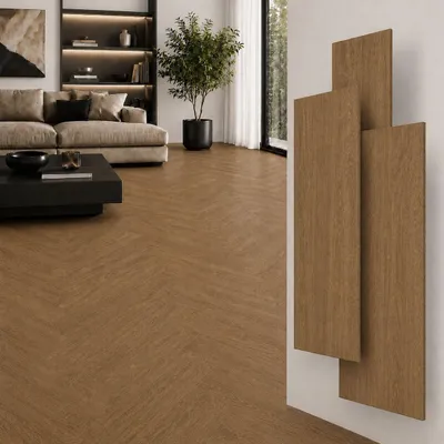 Zdjęcie produktu dla NoblesBox Panele winylowe SPC 5,5 mm na klik w jodełkę, wodoodporne, z podkładem IXPE, 64 x 12,8 cm