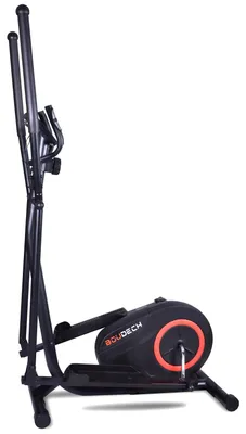 Immagine prodotto di BOUDECH - BOOST 5000 - Bici cyclette ellittica cross trainer bidirezionale con volano da 5kg ultra silenzioso, resistenza magnetica regolabile su 8 livelli e design con doppia impugnatura e cardiofrequenzimetro. Nero