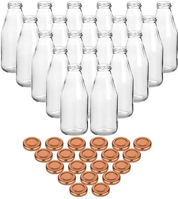 Productafbeelding van Set van 20 Sapflessen - 500 ml met Schroefdeksel
