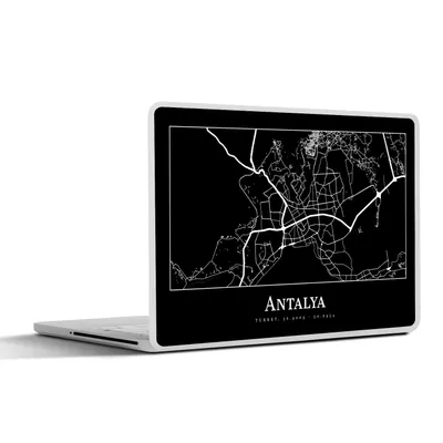 Produktbild von MuchoWow® Laptop Aufkleber Sticker Cover Karte - Antalya - Stadtplan 30x21 cm - Sticker für Laptop - Selbstklebend