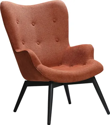 Produktbild von SalesFever Polstersessel | Bezug Strukturstoff | Gestell Metall schwarz | B 80 x T 99 x H 92 cm | kupfer