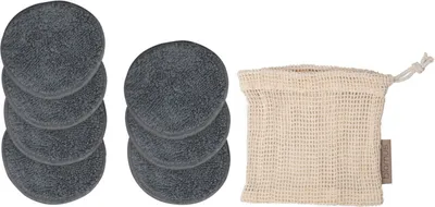 Produktbild von blomus GmbH ASEA Abschminkpads mit Wäschenetz pewter 7tlg