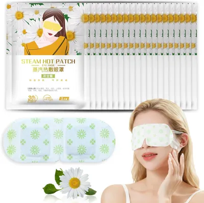 Produktbild von Wärmende Augenmaske 20 Stück, Kamille, Schlafmaske gegen Augenringe, für Heimgebrauch