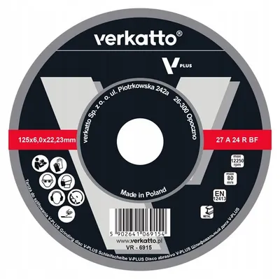 Produktbild von Verkatto VR-6915 Schleifscheibe Metall 125mm