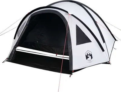 Immagine prodotto di vidaXL Tenda da campeggio a cupola 4 persone Bianco Scuro Impermeabile