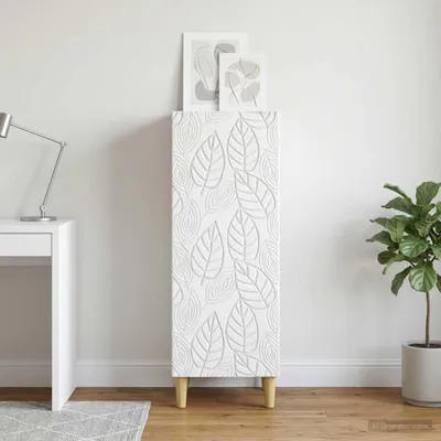 Obrázok produktu pre Komoda vidaXL, biela, 33 x 34,5 x 90 cm, drevotrieska