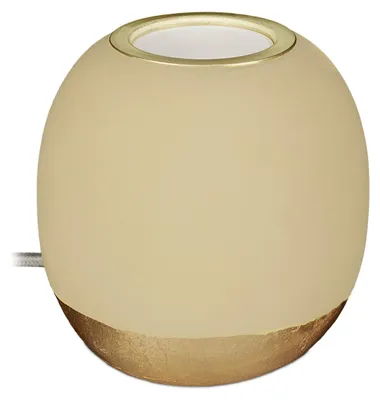 Obrázok produktu pre Relaxdays Dekoračná lampa z betónu, stolná lampa bez tienidla, V x H 9 x 9 cm, pätica E27, dlhý kábel, okrúhla betónová lampa, zelená