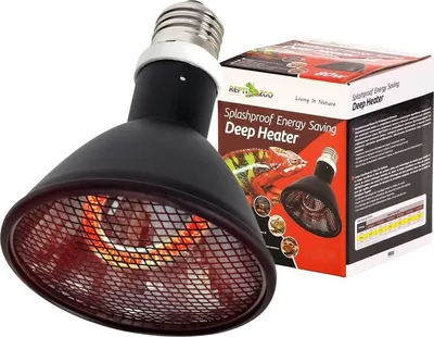 A Repti-Zoo Deep Heater product with its packaging.