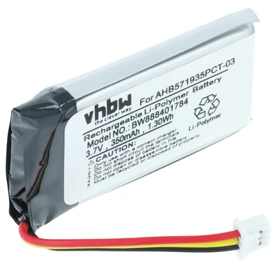 Produktbild von vhbw Akku kompatibel mit Sennheiser Flex RS 2000, RS 5000 Stereoverstärker, Hifi-Verstärker (280 mAh, 3,7 V, Li-Polymer)