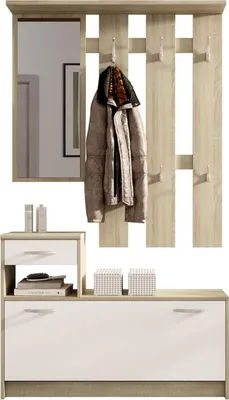 Produktbild von Garderobe Flurmöbel Kompaktgarderobe Garderobenset Dielenmöbel "Selene I"