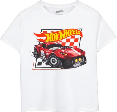 Hot Wheels - Tričko pre chlapcov NS7975 (116) (biele)