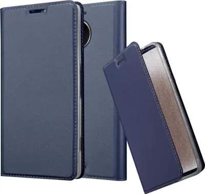 Produktbild von Cadorabo Handyhülle für Nokia Lumia 950 XL Schutz Hülle in Blau Cover Etui Book Case Booklet