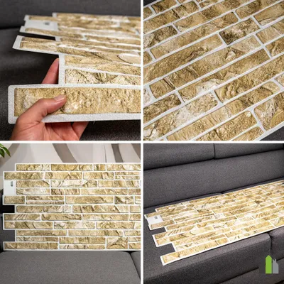 Produktbild von 3D-Wandpaneele PVC | Schiefer Optik | Grüner Schieferstein - 1 Platte - 0.5 m² | Für Wohnzimmer, Küche & Bad | Einfache DIY-Montage