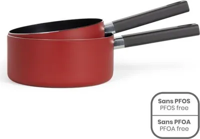 Produktbild von Set mit 2 aluminiumpfannen 18/20 cm Livoo MEP154R