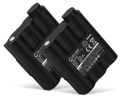Produktbild von subtel 2x Akku für Funkgerät Kompatibel mit Midland G7, GXT1000, GXT1050, BATT5R - (700mAh, 6V)