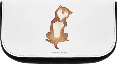 Produktbild von Mr. & Mrs. Panda kosmetiktäschchen Hund Streicheln - Weiß - Geschenk, kosmetiktasche klein, Bauch, Necessaire, Hunde, Kraulen, Kulturtasche, Süß, Sprüche, Kulturbeutel