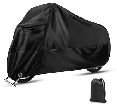 Image de Housse de moto, imperméable, housse universelle pour motos et scooters, protection contre les UV, pour l'extérieur, imperméable, en polyester, pour le motocross (265 x 105 x 125 cm)