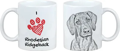 Image de Rhodesian Ridgeback - Tasse avec chien, adorable tasse avec graphisme, cadeau avec votre photo de la marque Art-Dog