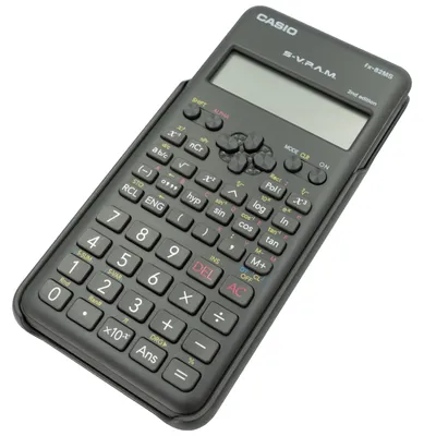 Produktbild von Casio FX-82MS-2-S-MH Taschenrechner mit 240 Funktionen mit 2-zeiligem Display, Schwarz, Med