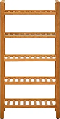 Produktbild von vidaXL Schuhregal mit 5 Etagen 50x27x100 cm Massivholz Eiche