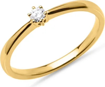Produktbild von Diamant Verlobungsring Gelbgold 0,1 ct. VR0134
