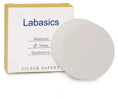 Filterpapier 70 mm, Cellulose, 15-20 µm, 100 Stück