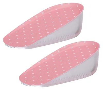 Image de Semelles en silicone adhésives pour augmenter la hauteur - 3,5 cm, couleur rose