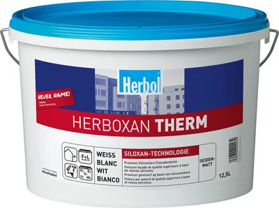 Produktbild von 5L Herbol Herboxan Therm Siloxan Fassadenfarbe weiss 5L