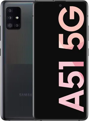 Produktbild von Samsung Galaxy A51 5G SM-A516B, 16,5 cm (6.5"), 1080 x 2400 Pixel, 6 GB, 128 GB, 48 MP, Schwarz