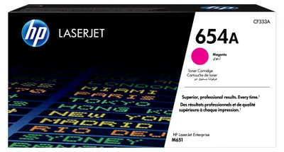 Obrázok produktu pre HP Originálna purpurová tonerová kazeta 654A LaserJet, 15000 strany, Purpurová, 1 kusov