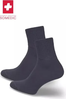 Obrázok produktu pre SOMEDIC krátke zdravotné ponožky, farba Graphite, veľkosť 41-43