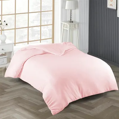 Produktbild von Bettwäsche Bettbezug 220x240 cm Einfarbig 100% Baumwolle Puderrosa