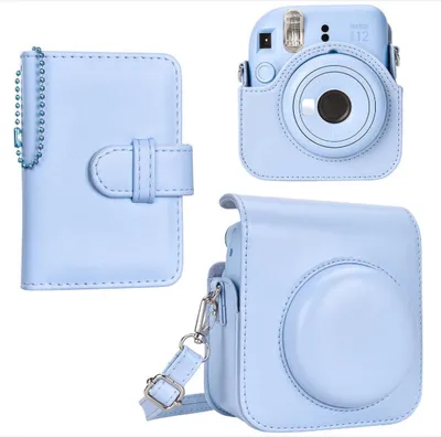 Produktbild von Schutzhülle aus Leder für Fujifilm Instax Mini 12 mit Fotoalbum & Tasche