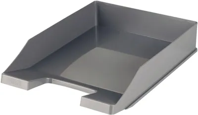 Produktbild von Briefablage Klassik A4/C4 stapelbar stabil modern dunkelgrau Packung mit 10 Stück