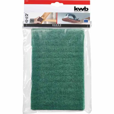 Produktbild von kwb 819828, Scheuerschwamm, Grau, 230 mm, Sichtverpackung