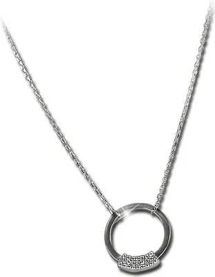Produktbild von SilberDream Zirkonia Halskette 925 Silber 46cm Circle Schmuck silber D2GSK406W