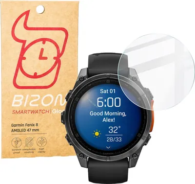 Produktbild von Szkło hartowane na ekran Bizon Glass Watch Clear do Garmin Fenix 8 AMOLED 47 mm